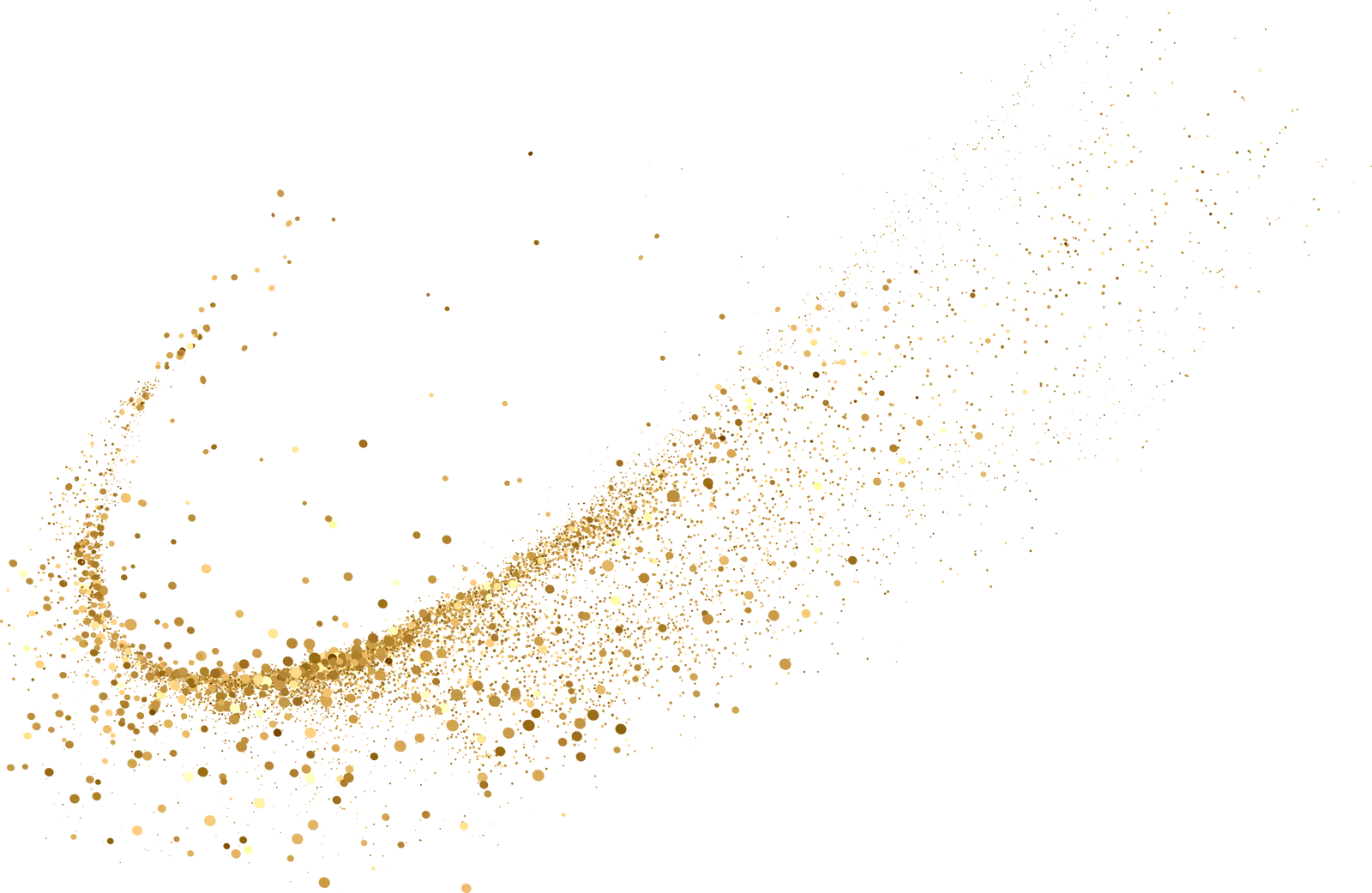 Gold glitter